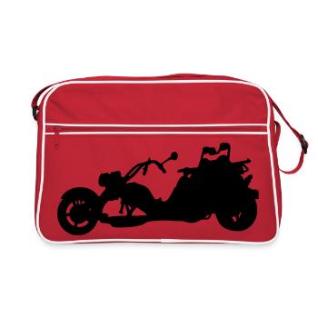 Trike - Retro Tasche - Rot/Weiß - Vorne