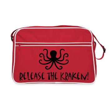 Relâchez le Kraken - Sac Retro - rouge/blanc - Devant