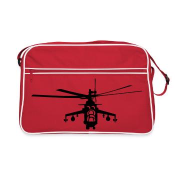 Helicopter Mi-24 - Retro Bag - red/white - Front