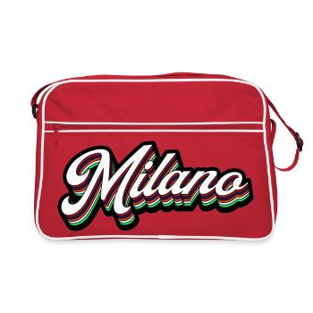 Milano Neon Lettering - Retro Bag - red/white - Front