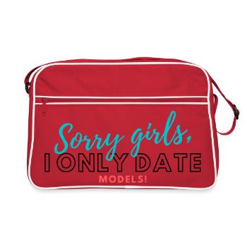 Sorry Girls, Models – Farbexplosion - Retro Tasche - Rot/Weiß - Vorne