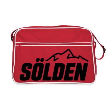 Sölden - Souvenir Design - Sac Retro - rouge/blanc - Devant
