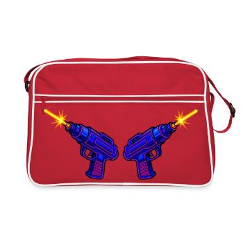 Cyber Pistol Laser Cannon - Retro Bag - red/white - Front