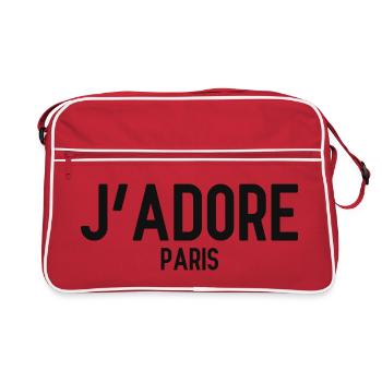 J´Adore Paris - I love Paris - France - Frankreich - Retro Bag - red/white - Front