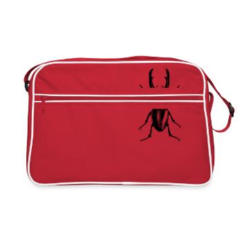 Les scarabées - Sac Retro - rouge/blanc - Devant