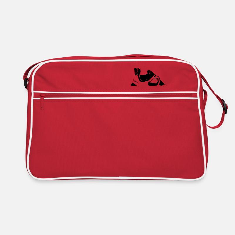Kletterschuh - Retro Tasche - Rot/Weiß