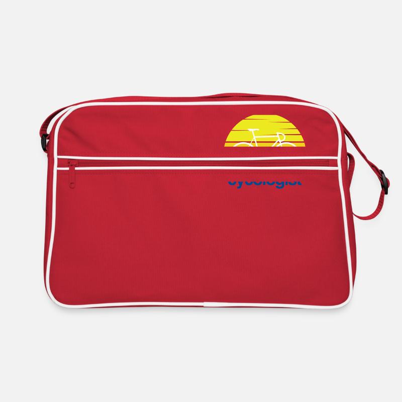CYCOLOGIST - Retro Tasche - Rot/Weiß