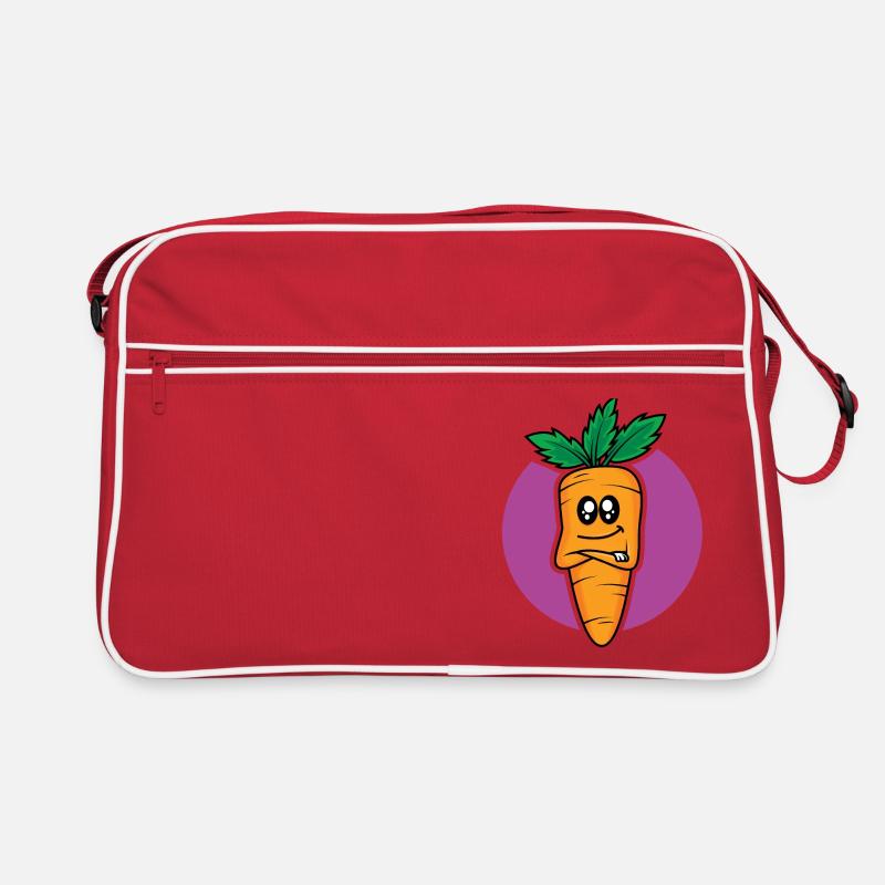 Chef Möhre - Retro Tasche - Rot/Weiß