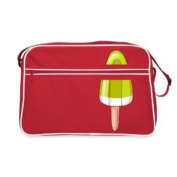 Ice cream ice cream ice cream ice cream ball ice cream sundae - Retro Bag - red/white - Front