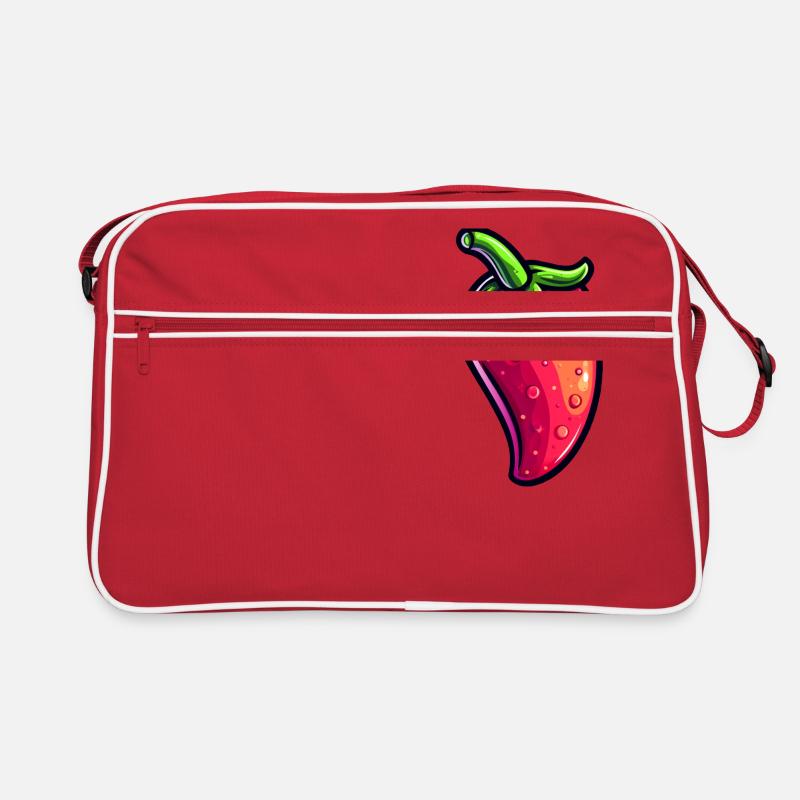 Chili - Retro Tasche - Rot/Weiß