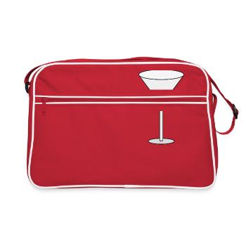 verre à cocktail - Sac Retro - rouge/blanc - Devant
