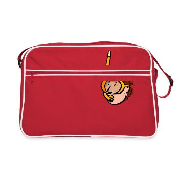 snorkeler. Gift - Retro Bag - red/white - Front