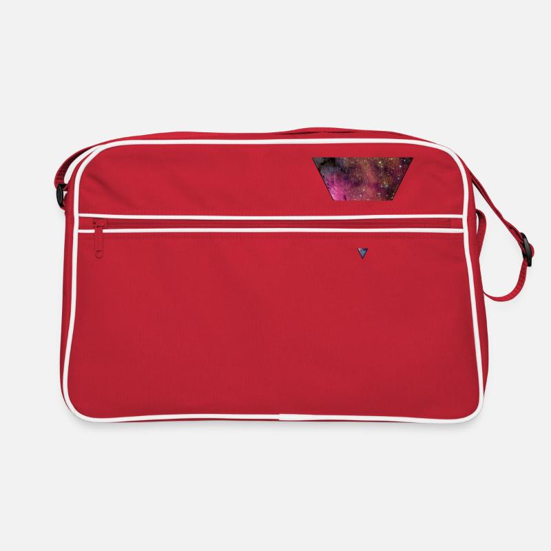 Galaxie - Retro Tasche - Rot/Weiß
