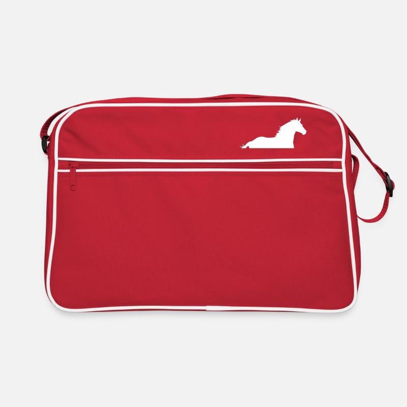cheval - Sac Retro - rouge/blanc