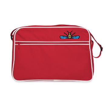 Manchester Bee (Couleur) - Sac Retro - rouge/blanc - Devant