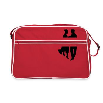 danse - Sac Retro - rouge/blanc - Devant