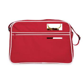 taureau de camargue - Sac Retro - rouge/blanc - Devant