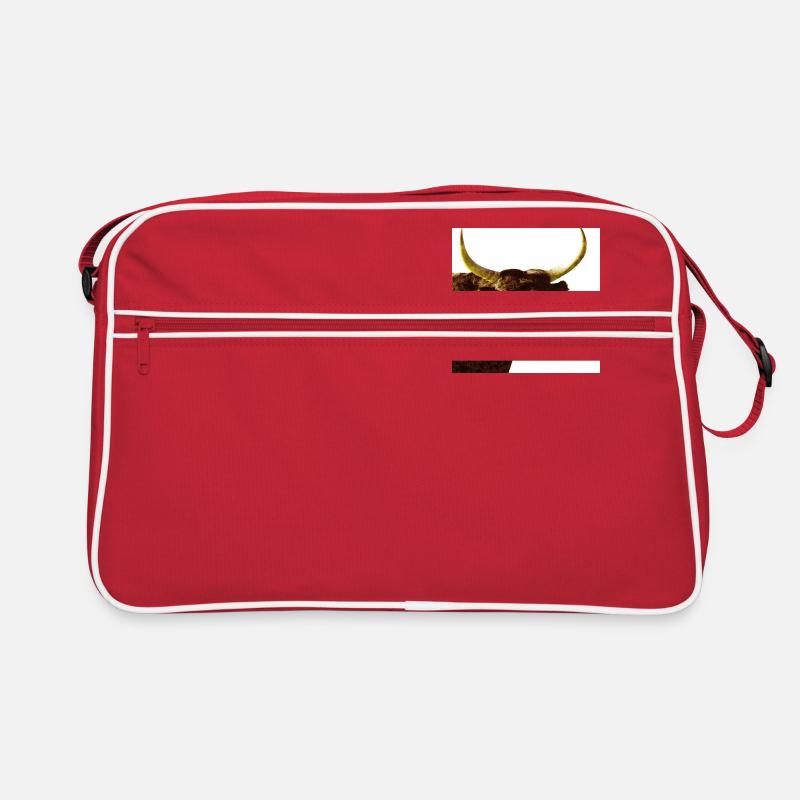 taureau de camargue - Sac Retro - rouge/blanc