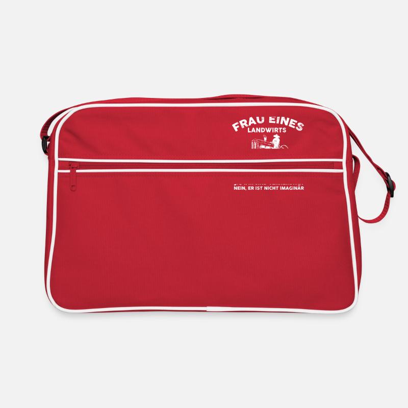 Frau eines Landwirts Retro Tasche
