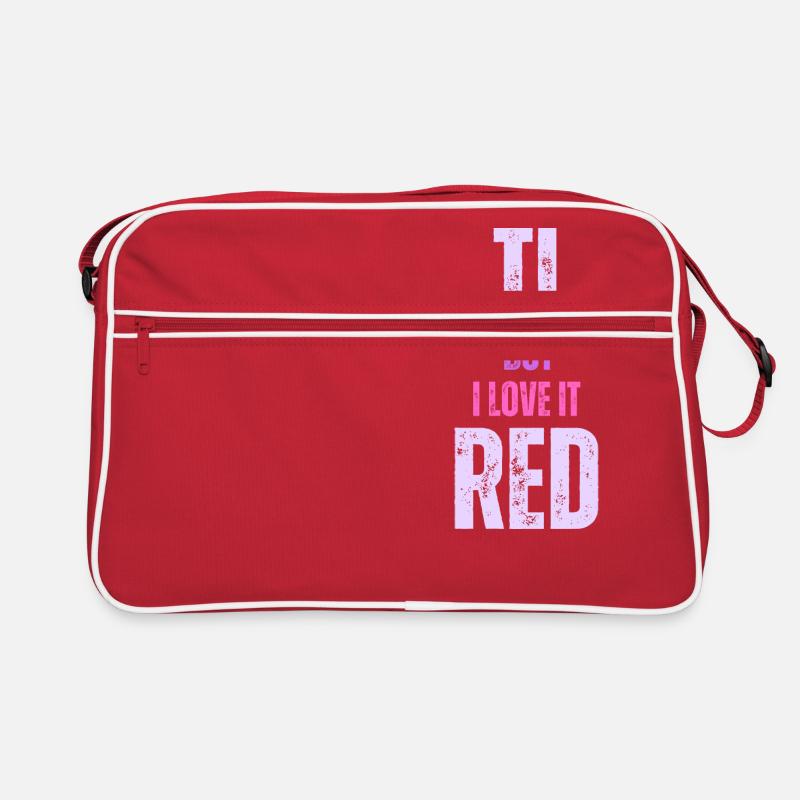 Die Eltern sind müde - Retro Tasche - Rot/Weiß