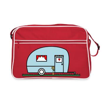 HOLIDAY. HAPPY HOLIDAYS. MISTRESS. MASTER. TEACHER - Retro Bag - red/white - Front