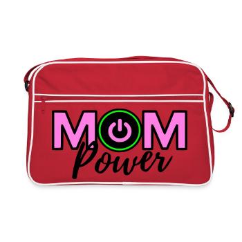 Mom power - Sac Retro - rouge/blanc - Devant