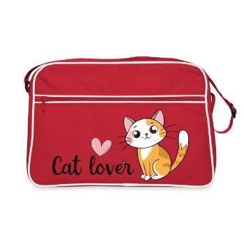 Chat Felin Nature Vivez l'Amitié - Sac Retro - rouge/blanc - Devant