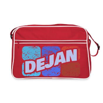 Dejan Dejan - Sac Retro - rouge/blanc - Devant