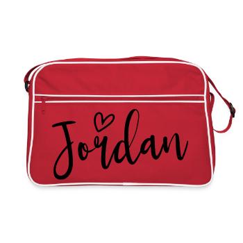 Jordan Cœur Les femmes Aiment Jordan - Sac Retro - rouge/blanc - Devant