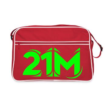 21M Crypto Symbol for Bitcoin Fans - Retro Bag - red/white - Front
