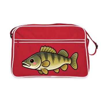 Mignons Zander Kids Fishing Design - Sac Retro - rouge/blanc - Devant