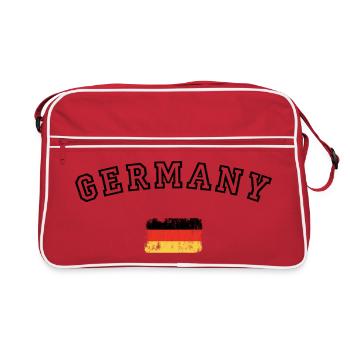German Flag Stripes Pop Art - Retro Bag - red/white - Front