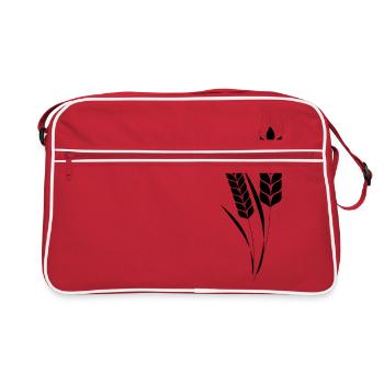 cereals corn cereal wheat wheat veggie gemuese v - Retro Bag - red/white - Front