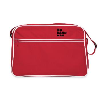 Klatschen - Retro Tasche - Rot/Weiß - Vorne