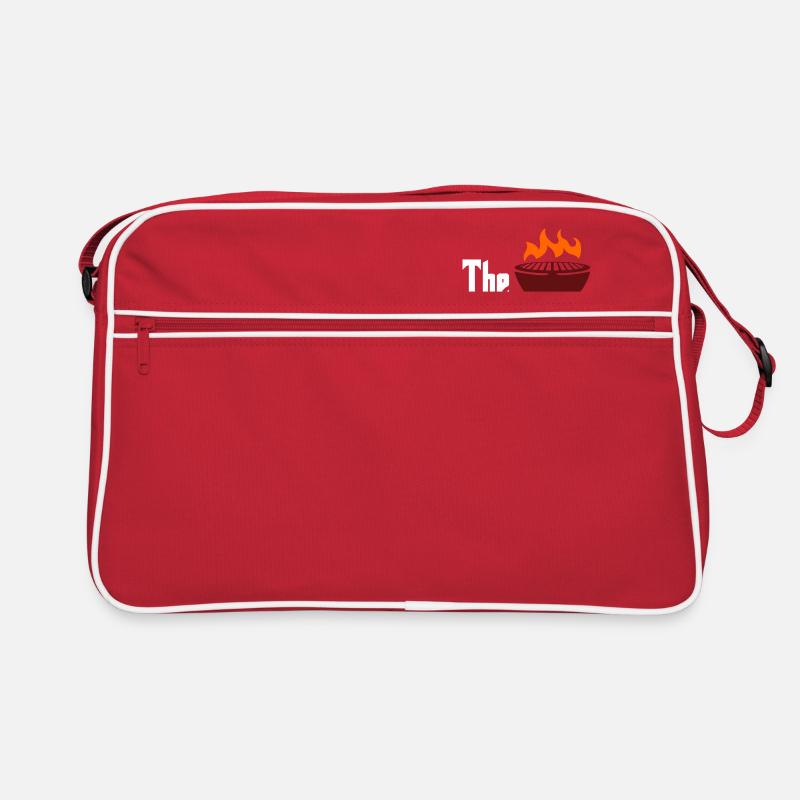 Der Grillfather Barbecue Lover Retro Tasche