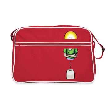Bulb-Doc-Teebeutels - Retro Tasche - Rot/Weiß - Vorne