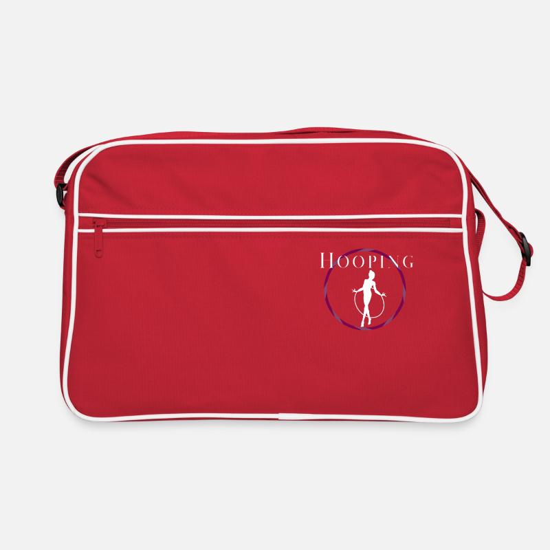 Hooping rose - Sac Retro - rouge/blanc