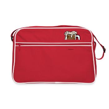 beer pitcher - Retro Tasche - Rot/Weiß - Vorne