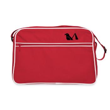 Symbole du dieu égyptien Raven - Sac Retro - rouge/blanc - Devant