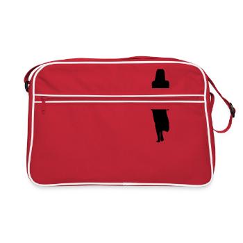 Woman in dress - Retro Bag - red/white - Front