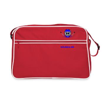 Gardien de but de hockey sur glace bleu - Sac Retro - rouge/blanc - Devant