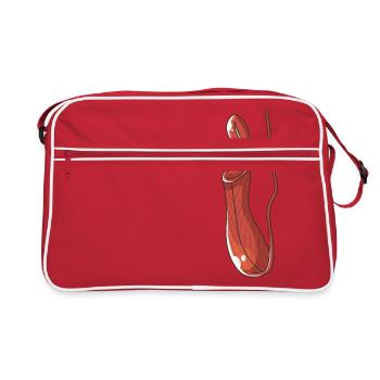 Plante de pichet Plante carnivore Carnivore - Sac Retro - rouge/blanc - Devant
