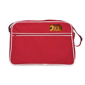 Madonna, Icon of the Holy Mary and Child - Retro Bag - red/white - Front