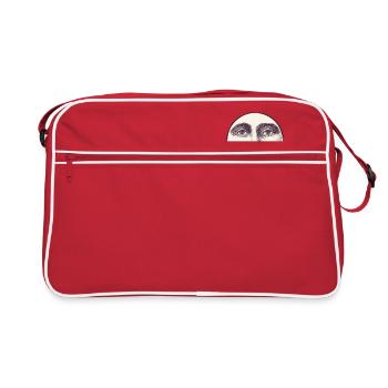 Moon face from the short film "The Journey to the Moon" - Retro Bag - red/white - Front