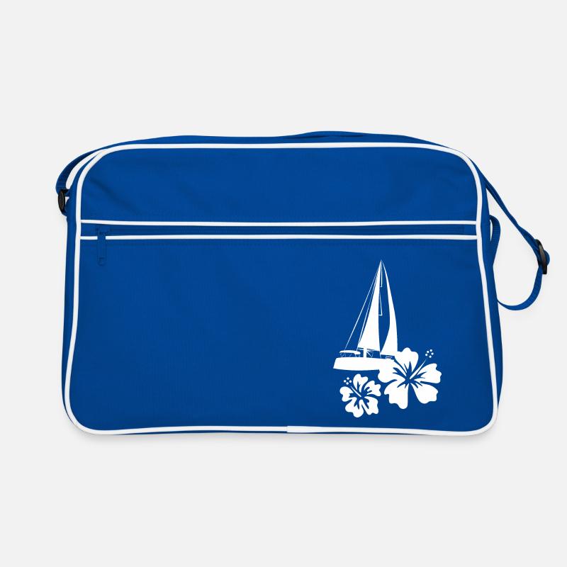 Karibisches Segelboot Retro Tasche