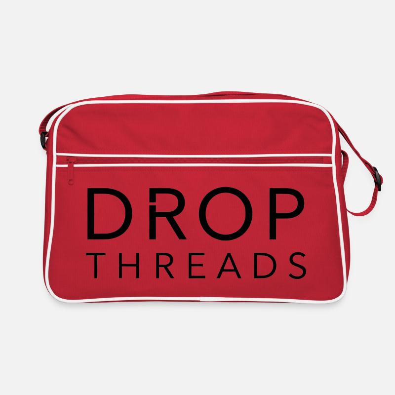 Drop Threads : Typographie minimaliste Sac Retro
