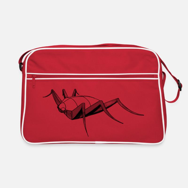 Insect bug bug drawing sketch construction Retro Bag