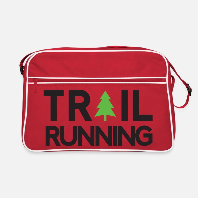Trail Running - Retro Tasche - Rot/Weiß