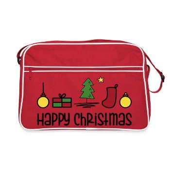 Joyeux Noël - Sac Retro - rouge/blanc - Devant