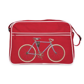 Vélo de course Panther, modèle Ellegaard, 1904 - Sac Retro - rouge/blanc - Devant